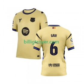Billige Fotballdrakter FC Barcelona Gavi 6 UCL Bortedraktsett 2025/26 Kortermet
